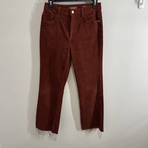 DL1961 Bridget Cropped High Rise Instasculpt Boot Cut Corduroy Pants Size 26 - Picture 1 of 13