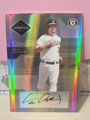Eric Chávez 2005 Hoja Limitada Autógrafo #8/25 Espejo Plata Atletismo Foto 1 de 2