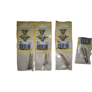 Vtg 4 Packs Of 2 Wood Screw Flat Head Brass #10 ×2- 1/2  - Picture 1 of 4