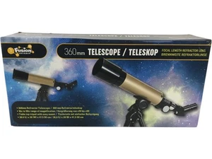 Refractor Telescope 360mm Fusion Science Coated Lens 18x to 90x Magnification - Picture 1 of 10