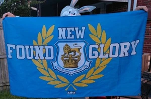 New Found Glory Banner 3' X 5' Blue Flag Bridge Nine Records 2008 USATO - Foto 1 di 13