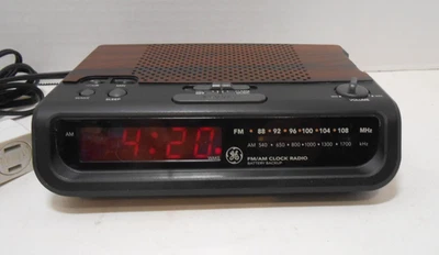 Vgt 通用电气 GE 型号 7-4613B 调幅/调频闹钟 收音机 9v 电池备用 — 第 1/4 张图片