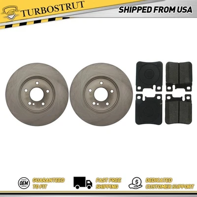 Nuevo kit de pastillas de freno y rotores centrados traseros originales para Mercedes-Benz E320 1998-2003 Foto 1 de 4