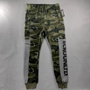 Neu mit Etikett ECKO UNLTD Jogginghose Kordelzug zum Überziehen grün Camouflage Cargohose Herren - Bild 1 von 7