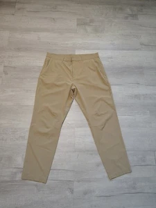 Fabletics Hose Herren 36x30 Braun Chino Golf Outdoor Khaki Stretch Tapered Leg  - Bild 1 von 8