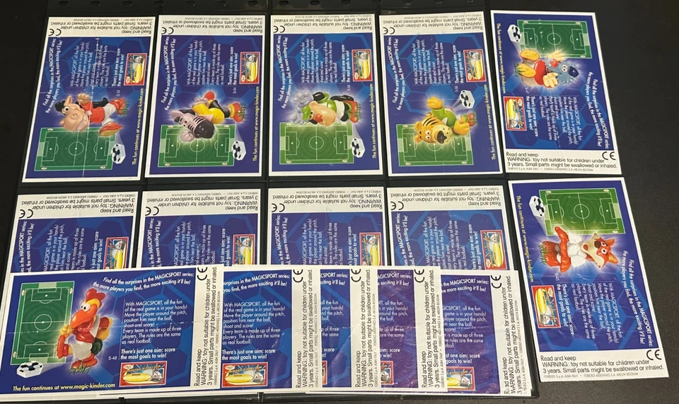 Beipackzettel BPZ - Satz Magic Sport 1 alle 15 verschiedenen UK/England - Bild 1 von 1