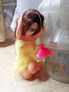 Pin Up Doll Dash Topper 1960's Risque NUDE Woman 6" Tall Dashboard Vtg Novelty - Picture 1 of 5