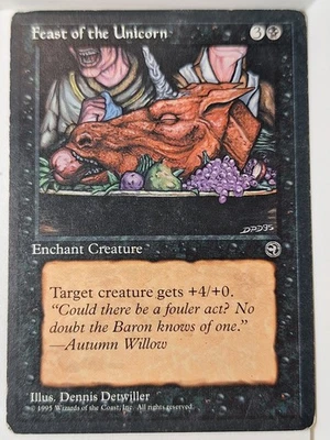 Feast of the Unicorn (A) - Homelands - Magic the Gathering MTG Nice! - Image 1 of 3