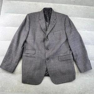 Ralph Lauren 3 Knopf Hahnentritt 100 % Wolle Sport Mantel Blazer Jacke Herren 42R EUC - Bild 1 von 10