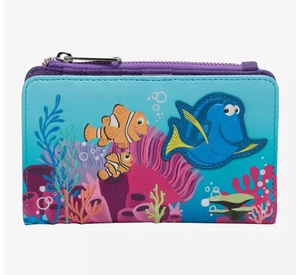 Loungefly Disney Pixar Findet Nemo Geldbörse Nemo Dorie Druckknopf Reißverschlussfach Neu - Bild 1 von 4