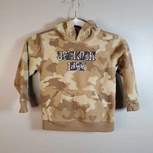 Oshkosh B'gosh Kids Boys Size 4T Hoodie Hooded Sweatshirt Camouflage Shirt Top - Picture 1 of 6