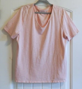 CHICO'S the Ultimate Tee Women's Light Pink Blouse Top T-Shirt SZ 3 or XL - Picture 1 of 2