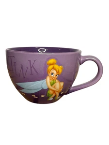 Taza de té de café Campanilla grande de Disney Store púrpura coleccionable de hadas de Disney - Imagen 1 de 7