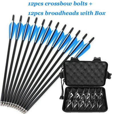 США охоты углерода 20 «арбалет стрелы арбалет болты +/или 100гр стрелы с широкой головкой - Изображение 1 из 4