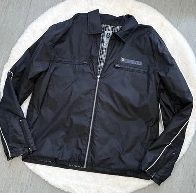 Guess Jeans Herren Jacke Größe M – Schwarz, kariertes Innenfutter - Bild 1 von 4