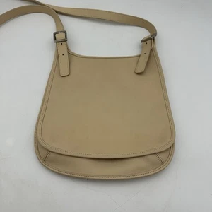 Borsa a tracolla Coach vintage in pelle con patta hippie colore panna n. COP 9135 - Foto 1 di 16