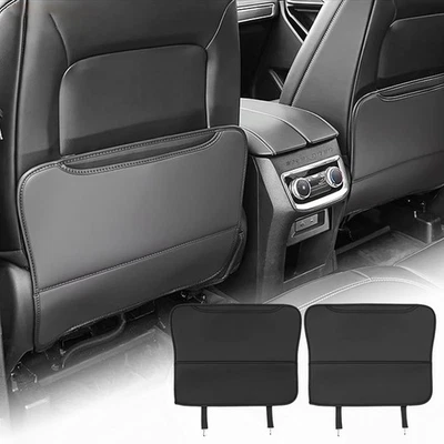 2Pack Car Anti Kick Pad Mats Car Seat Back Protector Cover Waterproof Universal - Image 1 of 4