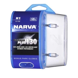 Narva 48540BL2 H1 Halogen Head Light Globes Platinum Plus 130 12V 55W Twin Pack - Picture 1 of 2