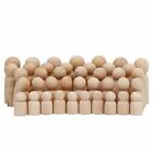 Wooden Peg Dolls Unfinished People – Pack of 40 in Assorted Sizes - Natural Wood