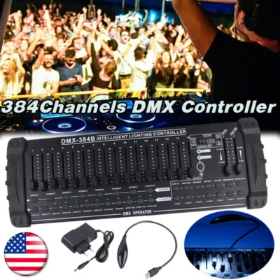 Party DJ DMX512 384Channels Operator Console Controller Fit Stage Lighting - Image 1 of 4