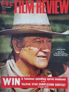 ABC FILM REVIEW SEPT 1971 JOHN WAYNE, JENNY AGUTTER, DAVE PROWSE, FIONA LEWIS - Picture 1 of 13