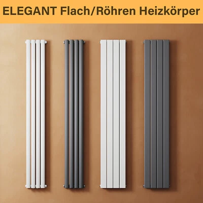 Design Heizkörper Röhren/Flach Paneelheizkörper Vertikal Mittelanschluss ELEGANT - Bild 1 von 4