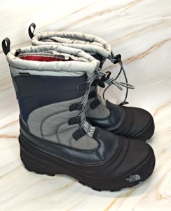 The North Face Alpenglow THERMAFELT Winter Snow Boots Blue Black Size 7 - Picture 1 of 9