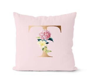 Letter Throw Pillow Case Pink Pillowcase Waist Cushion Cover Sofa Home Decor