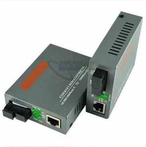Gigabit Fiber Optical Media Converter 1000Mbps Single Mode Simplex SC Port 20KM - Picture 1 of 5