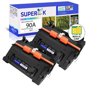 2PK Cartouche de toner noir CE390A 90A pour HP LaserJet M603dn M603n M602x M603xh - Photo 1/24