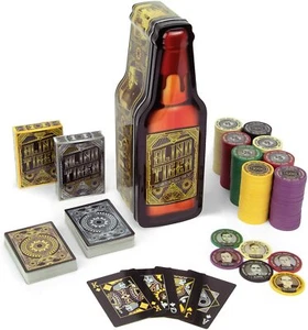 "Juego de fichas de póquer ""Blind Tiger"" de la era de la prohibición" - Imagen 1 de 3