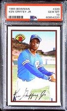 PSA 10 GEM MT 1989 Bowman Ken Griffey Jr. RC Seattle Mariners #220