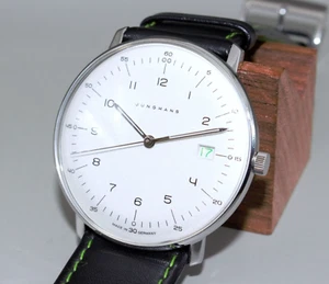 JUNGHANS Max Bill Edition 2018 041/4811.00 Quartz White Dial Men's Watch from JP - Picture 1 of 13