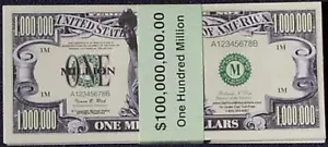 100 Millionen Dollar Schein Set - Einzigartiges Sammlerstück Währung Geschenk - Bild 1 von 12