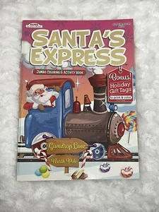 KAPPA JUMBO COLORING & ACTIVITY BOOK - SANTA’S EXPRESS BONUS HOLIDAY GIFT TAGS - Picture 1 of 12