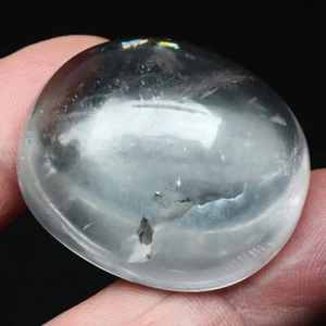 CERTIFICATE Incl.*Jumbo! 164.66ct Oval Cab Natural Colorless Quartz Gemstone - Picture 1 of 5
