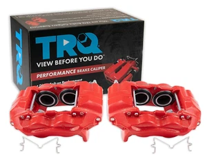 TRQ Front Performance Brake Caliper Set Red Compatible w/ 2001-03 Toyota Sequoa - Picture 1 of 16
