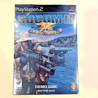 SOCOM II 2 US Navy Seals PS2 Playstation 2 Video Game Factory Sealed DEMO DISC - Image 1 of 2