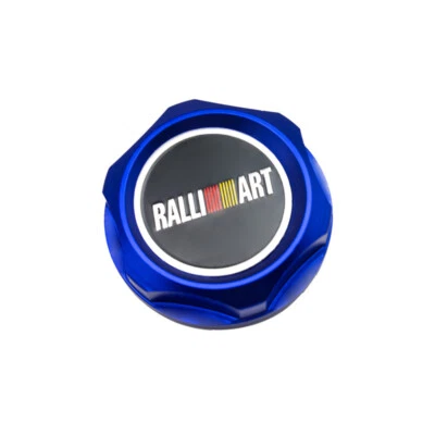 1Pcs Blue Ralli Art Alloy Metal Car Oil Filler Cap Racing Engine Tank Sump Cover - Image 1 of 4