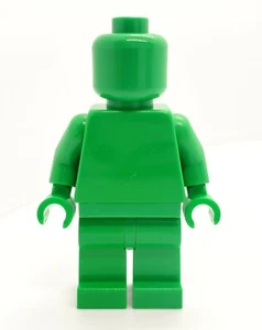 Lego MONOFIG PLAIN BRIGHT GREEN MONOCHROME MINIFIG NEW - Bild 1 von 3