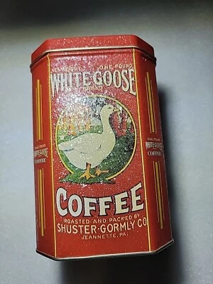 “WHITE GOOSE COFFEE” Reproduction TIN-The Tin Box Company, Beatiful Antique YB7 - Image 1 of 4