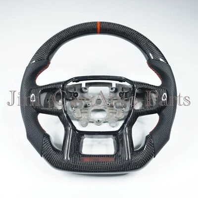 Volante de fibra de carbono para Ford Raptor Ranger 2019 2020 2021 2022 2023 2024 Foto 1 de 4