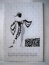 DONT BOTHER ME I CANT COPE Playbill PAULA KELLY / ALAN WEEKS LA CA 1972