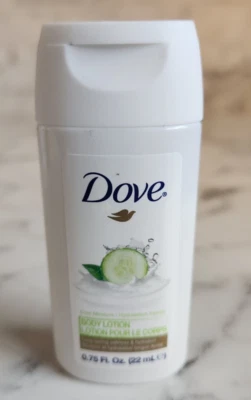 Lot of 20 Dove BODY LOTION Cucumber & Green Tea Scent 0.75oz Hotel Travel Size - Image 1 of 3