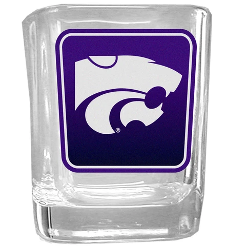 Kansas State Square Shot Glass, NCAA  Licensed Cover