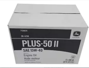 John Deere Original Equipment (CONFEZIONE DA 12) 32 oz. Plus-50 SAE 15W-40 - TY26674 - Foto 1 di 1