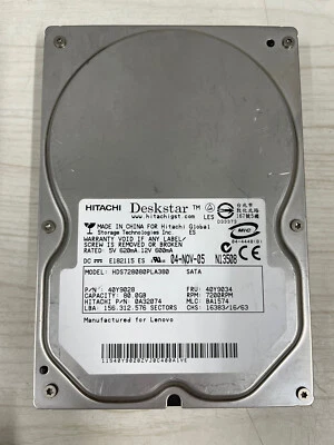 Hitachi deskstar HDS728080PLA380 80GB SATA hard drive Desktop   - Image 1 of 4