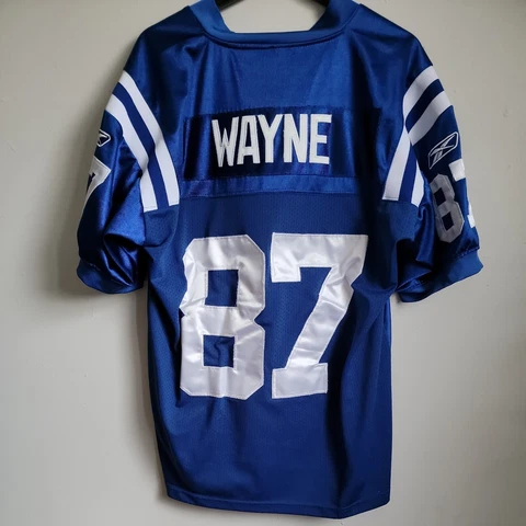 Reebok NFL Indianapolis Colts 87 Reggie Wayne Blue Stitched Jersey Size 48 Men's Cover