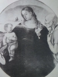 France Antique Postcard Early 1900s Rare Paris Museum Signorelli Holy Family Art - Picture 1 of 5