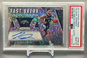 2019 Keldon Johnson Prizm Fast Break Rookie Auto PSA 10 RC Gem Mint - Picture 1 of 2